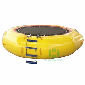 Exciting Cheap Yellow Inflatable Trampoline Park for Kids Adult Funny Water Inflatable trampoline