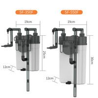Offre Spéciale accrocher sur le dos filtre d'aquarium Filtration à plusieurs étages Filtration de cascade réglable Réservoir de poissons Oxygénation Circulation