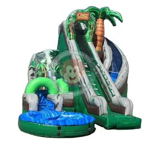 Inflatable पानी स्लाइड के लिए वयस्क बच्चों inflatable पर्ची n स्लाइड पूल वाणिज्यिक