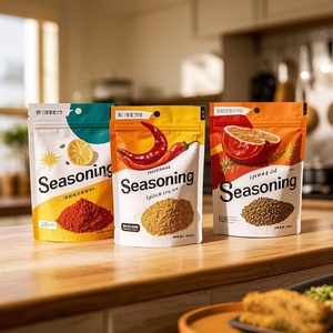 Sachet Doypack Personnalisé Refermable en Aluminium et Mylar avec Fenêtre PE et Fermeture Éclair pour Emballage Alimentaire (Sachet à Épices) - Product Image 1