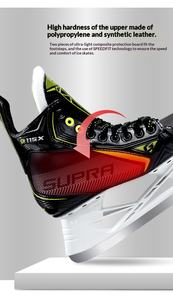 Patins à glace pour enfants et adolescents <span class=keywords><strong>GRAF</strong></span>, patins à roulettes pour débutants, chaussures de patinage en cuir synthétique et acier inoxydable G115X - Product Image 6