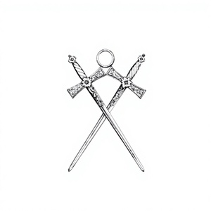 Bijou de collier d'officier maçonnique - Garde intérieur - Product Image 1