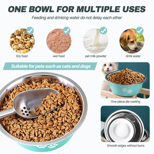 Venta al por Mayor de Nuevos Productos, Platos para Perros con Impresión a Color, Platos de Acero Inoxidable para Agua y Comida para Mascotas - Product Image 6