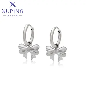YXE-1683xuping jewelry Platinum plating fashion and cute elegance Stainless steel butterfly stud earrings ladies jewelry