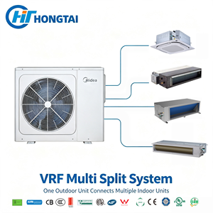 เครื่องปรับอากาศแบบ VRF ขนาดกะทัดรัด 8-18 กิโลวัตต์ สำหรับที่อยู่อาศัย พื้นที่ขนาดเล็ก ระบบมัลติสปลิต ขนาดกะทัดรัด ใช้พื้นที่น้อยที่สุดในกลุ่ม V8 - Product Image 3