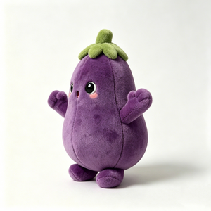 Figura de cuerpo redondo y gordo con forma de pera, personalizada, de peluche suave con temática de comida. - Product Image 1