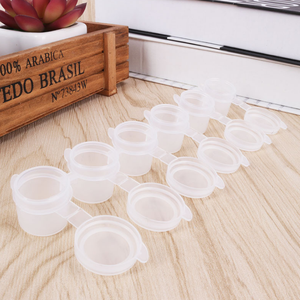 BECOL Venta al por mayor: Paleta de plástico transparente de 6*5ml con tazas vacías <span class=keywords><strong>para</strong></span> pintura, acuarela, pigmentos y dibujo, <span class=keywords><strong>para</strong></span> arte. - Product Image 6