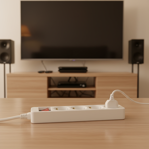 <span class=keywords><strong>Regleta</strong></span> de alimentación profesional de <span class=keywords><strong>16</strong></span> <span class=keywords><strong>amperios</strong></span> y 4 tomas con interruptor, cable de extensión de 5 m, color blanco, para uso médico hospitalario - Product Image 2