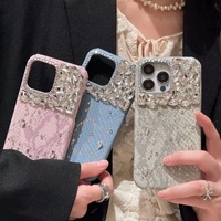 Luxueux haute qualité paillettes peau de serpent placage diamant coque de téléphone pour iPhone 15 14 13 16ProMax Bling strass couverture arrière