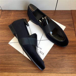 Zapatos LeFou para Hombre, de Piel Genuina, con Punta en Pico, Estilo Casual de Negocios, Sin Cordones, Color Negro Brillante, Nuevo Estilo - Product Image 4