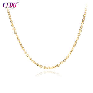 Toptan paslanmaz çelik kolye Mens 14k 18K altın kaplama dolgulu kablo Franco zincir Figaro zincir halat zinciri - Product Image 6