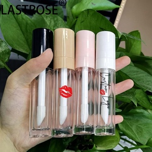 8ml Vòng dày màu hồng son bóng container kích thước lớn Lipgloss ống làm cho logo riêng của bạn rỗng Lip Gloss ống lớn Applicator - Product Image 3