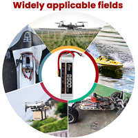 Batterie Lipo FPV légère 2600mAh 2S 25C 7.4V, respectueuse de l'environnement, batterie au lithium-ion pour drone