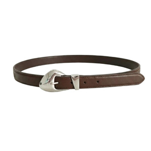 Ceinture en cuir véritable personnalisée par le fabricant, nouvelle, confortable, tendance, élégante, simple, polyvalente, haut de gamme, avec boucle - Product Image 2