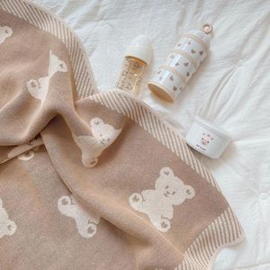 Y-Z 100% coton tricot bébé wrap tricoté naturel blanc beige clair <span class=keywords><strong>gris</strong></span> jeter bébé fille garçon nouveau-né <span class=keywords><strong>couverture</strong></span> - Product Image 6