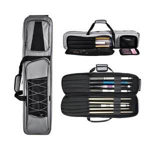 Custom Oxford <b>Billiard</b> Cue Case <b>Snooker</b> Stick Bag Pool Cue Storage Carry Case With Zipper and Shoulder Strap - Product Image 1