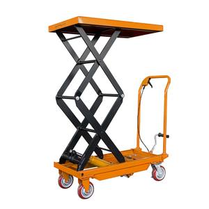 1000Kg Handmatige Heftafel 500Kg 1000Kg Hydraulische Schaarlift Tafel Schaar Lifter <span class=keywords><strong>Platform</strong></span> Handling Trolley - Product Image 4