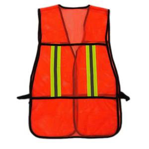 เสื้อกั๊กนิรภัยแบบตาข่ายสะท้อนแสงสูงสำหรับงานก่อสร้าง พร้อมโลโก้ ขายส่งเสื้อผ้า - Product Image 2