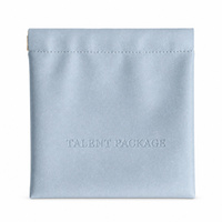 Pochette à maquillage en cuir PU personnalisée avec gaufrage, mini sac de rangement de luxe imperméable pour boucles d'oreilles et bagues, sac à bijoux en cuir