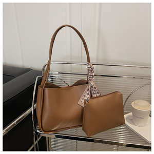 Nouvelle mode, sac à bandoulière rétro pour femmes en 2 pièces, sac fourre-tout pour femmes - Product Image 6