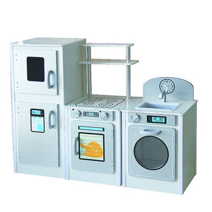 Offre Spéciale grand En bois Ensembles De Cuisine <span class=keywords><strong>jouet</strong></span> Pour enfants avec Réfrigérateur Et four - Product Image 2