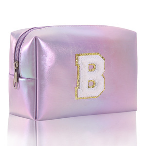 Bolsa de almacenamiento de viaje de aseo impermeable con letras bordadas de gran capacidad TS - Product Image 5