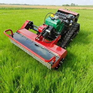 Livraison gratuite, tondeuse à gazon robotisée industrielle à chenilles télécommandée, robuste, 4 temps, pour terrains accidentés, pentes, terrains vagues - Product Image 4