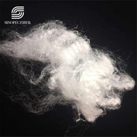 100% Virgin Es Fiber PP&PE Hot Air Cotton Nonwoven Fabric 2Dx38mm Low Melt Staple Synthetic Fiber for Spinning Concrete Use