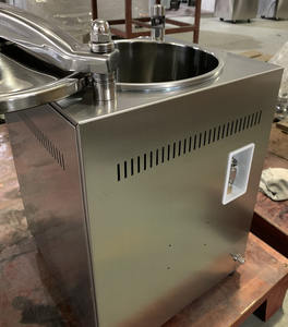 Barattolo di vetro dell'alimento della carne in scatola/sterilizzatore verticale dell'<span class=keywords><strong>autoclave</strong></span> di sterilizzazione a vapore della vetreria 28L prezzo - Product Image 5