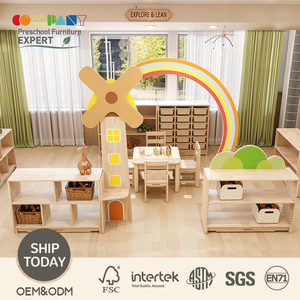 Meubles Montessori en bois modernes pour l'école maternelle, coin lecture, bibliothèque pour la maternelle, la garderie, la salle <span class=keywords><strong>de</strong></span> classe - Product Image 2