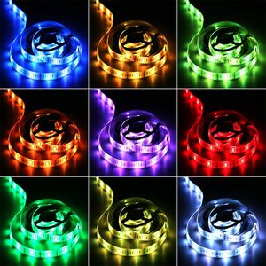 5050 <b>RGB</b> LED Strip Lights Copper Waterproof Flexible Remote <b>Control</b> Dimmable for Automobiles - Product Image 4