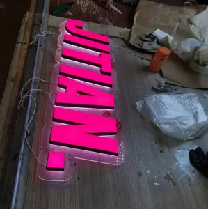 High Quality Factory Direct LED Logo Luminous Characters Small Acrylic 3D Letters Shopping Malls Hospitals Stores RGB Indoor