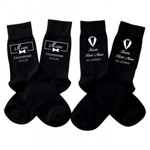 Personalized Cotton <b>Socks</b> for Groomsmen, Custom <b>Socks</b> with Title & Name, Fun <b>Best</b> <b>Man</b> Proposal Gift, Wedding Party Keepsake - Product Image 1