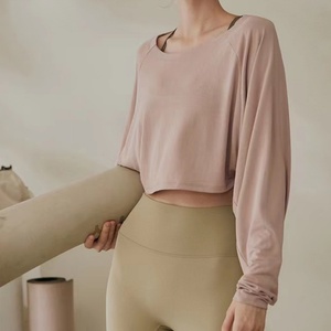 T-shirt de yoga décontracté pour femme, grande taille, imperméable, à manches longues, col rond, léger et ample, idéal pour le sport – Offre spéciale - Product Image 3