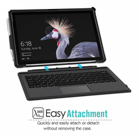 Avec dragonne étui robuste pour Microsoft Surface Pro 7/Pro 6/Pro 5/Pro 4/Pro LTE manchon de protection pour tablette