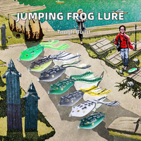 6.3cm/12.4g leurre de pêche grenouille souple appât de grenouille sautante en Silicone avec longues queues de jupe pour la pêche au flotteur dans les rivières lacs ruisseaux