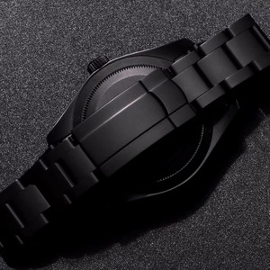 Drioshipping 2024 Nouvelle montre de luxe au design élégant, montre pour homme en acier inoxydable noir discret, mouvement à quartz étanche - Product Image 4