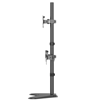 Bras de moniteur articulé à trois supports de bureau réglables en hauteur avec écran d'ordinateur 3 PC
