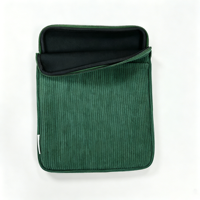 Sarung Kindle dengan Resleting dan Kantong Anti-maling, Bahan Corduroy Tahan Guncangan, Dilengkapi Bulu Halus untuk Kindle Paperwhite 12th