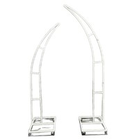Arche en forme de cœur papillon en fer forgé avec support en panneau KT et roulettes, accessoires de décoration de mariage, toile de fond romantique pour déclaration d'amour, fleurs