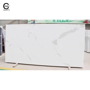 CAXSTONE Wholesale 3200*1600mm Calacatta Quartz Stone Slabs natural marble look easy-to-clean new kitchen countertops materials