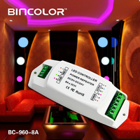 Répéteur d'alimentation LED RGB 3 canaux 5V-24V Bincolor BC-960-8A - Ventes Flash