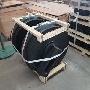 Ролик направляющий (ленивец) для бульдозера KX41 E200B, детали ходовой части экскаватора, кованый направляющий ролик в сборе, передний направляющий ролик для колесного бульдозера D6 - Product Image 5