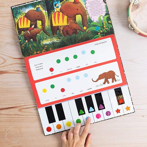 Usine appuyez sur la <span class=keywords><strong>note</strong></span> pour entendre Vivaldi clavier <span class=keywords><strong>musique</strong></span> audio piano sound board jouets livres - Product Image 5