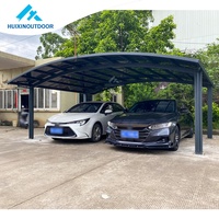 Production UV 2 abris de stationnement extérieurs pour voitures Toit d'auvent en aluminium Garage abri pour vélos Abri de voiture