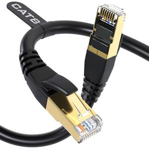 <span class=keywords><strong>Cable</strong></span> Ethernet Cat 8, alta velocidad de alta resistencia 2000Mhz con conector RJ45 chapado en oro, <span class=keywords><strong>cable</strong></span> F/FTP para enrutador, módem, <span class=keywords><strong>PC</strong></span>, juegos - Product Image 1