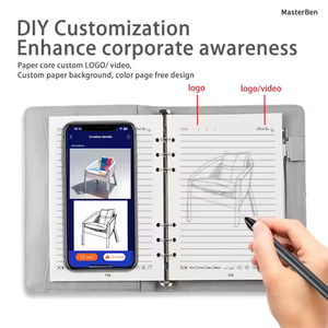 1 pieza de cuadernos inteligentes AI personalizados, diseño de <span class=keywords><strong>agenda</strong></span> de negocios, cuaderno de dibujo, bolígrafo inteligente con software y embalaje de regalo - Product Image 3