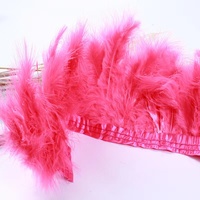 Belle 49 couleurs coq selle plume garniture frange plume lacets pour costumes de fête de carnaval plume tissu dentelle décoration