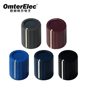 Mini potentiomètre rotatif 2011(13x15), 6mm, 6.4mm, gris, rouge, noir, bleu