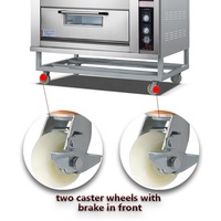 Four à gaz à double étage Yearmay, 4 plateaux, 220V, en acier inoxydable, pour la cuisson de pizzas, gâteaux et pains, directement de l'usine